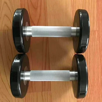 

Elegant black 7.5kgx2 dumbbell PU dumbbell fixed dumbbell home private training commercial gym dedicated
