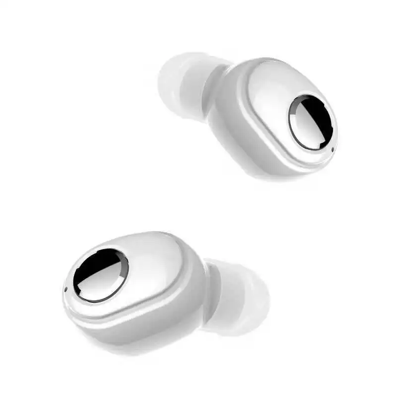 White Bluetooth 5,0 наушники-вкладыши мини водонепроницаемые беспроводные вкладыши сабвуфер наушники OUJ99 - Цвет: White