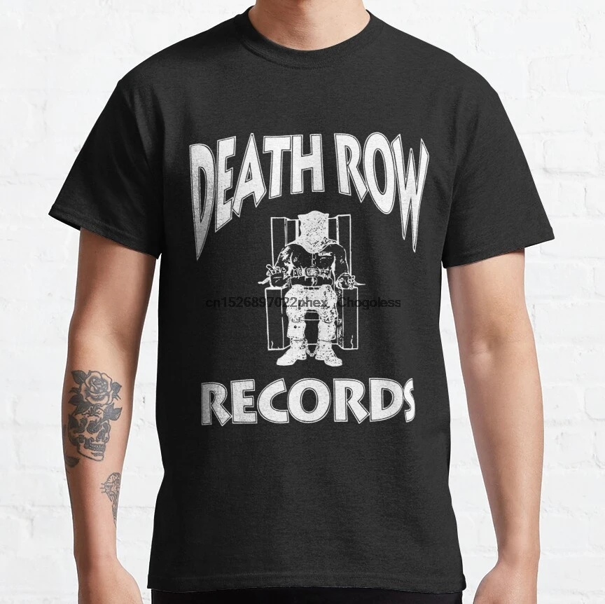 Мужские футболки с надписью Death Row | Мужская одежда