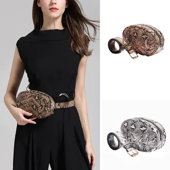 

2020 waist bag fanny pack for women men Mini Round leather pouch zipper Outdoor Sports Pocket Chest Bag Handbag nerka damska new