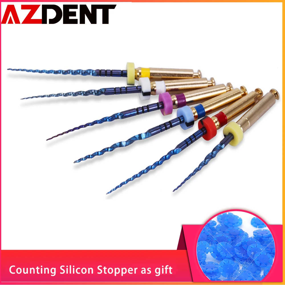 6pcs/pack 25mm,SX F3 Dental Files Root Canal Dental Engine Use Rotary