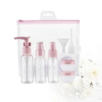 

1 Set Cosmetics Water Storage Bottle Portable Makeup Water Bottle Travel Cosmetics Storage Container (Pink)