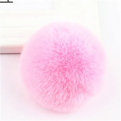 pink 1 шт. помпон 8 см мягкие помпоны пушистые плюшевые поделки Diy помпоны шар меховой шар домашний декор одежда шляпа аксессуары Швейные принадлежности - Цвет: pink