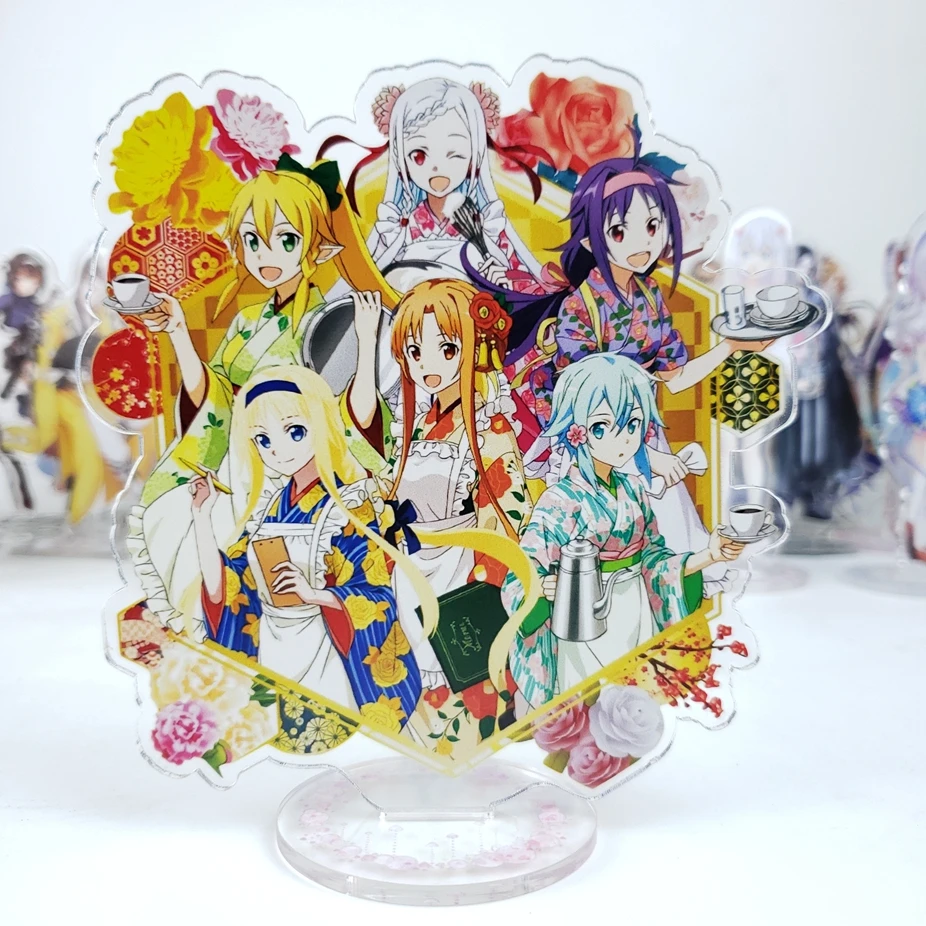 

Sword Art Online Kirigaya Kazuto Kirito Yuuki Asuna Acrylic Stand Figure Desktop Decoration Collection Model Toy Doll Gifts