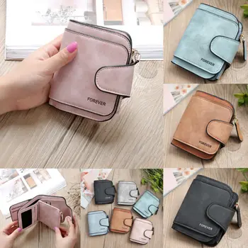 

Fashion Women Three-fold leather purse Short Korean simplified letter female student wallet Lady Short Handbag Clutch Purse