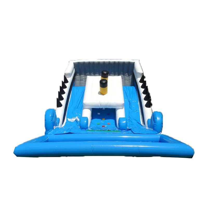 

Outdoor inflatable water slide amusement rides giant Titanic slide inflatable slide with pool