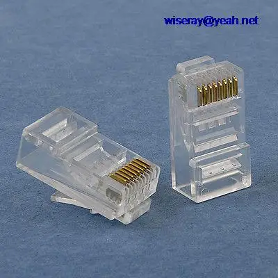 

DHL/EMS 50*50PCS 8P8C RJ-45 Male plug Network Crystal Terminals For Cat5 Cat5e Crimp Cables-A7