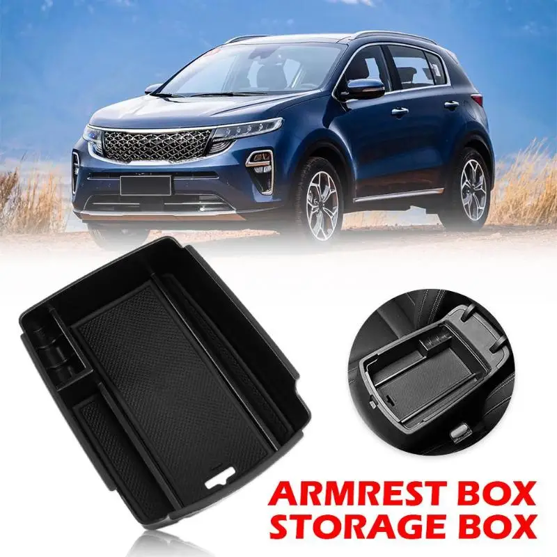 Центральная консоль подлокотник коробка для хранения для KIA KX5- силикон ABS Вставка лоток Органайзер авто аксессуары для интерьера