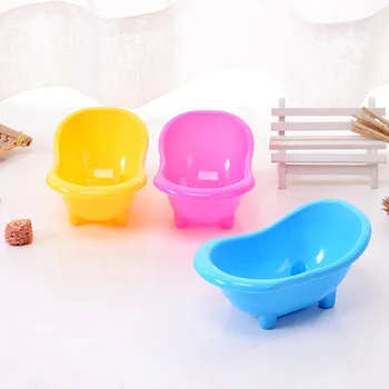 

Hot Selling Creative Cute Bathroom Bathing Case Mini Hamster Gerbils Bathtub Small Pets Bath Sand Room Pet Tub