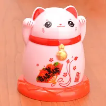 Китай Lucky Cat Диспенсер Для Зубочисток коробка держатель пластиковые коробки для хранения гостиная кухня инструмент для дома декоративные