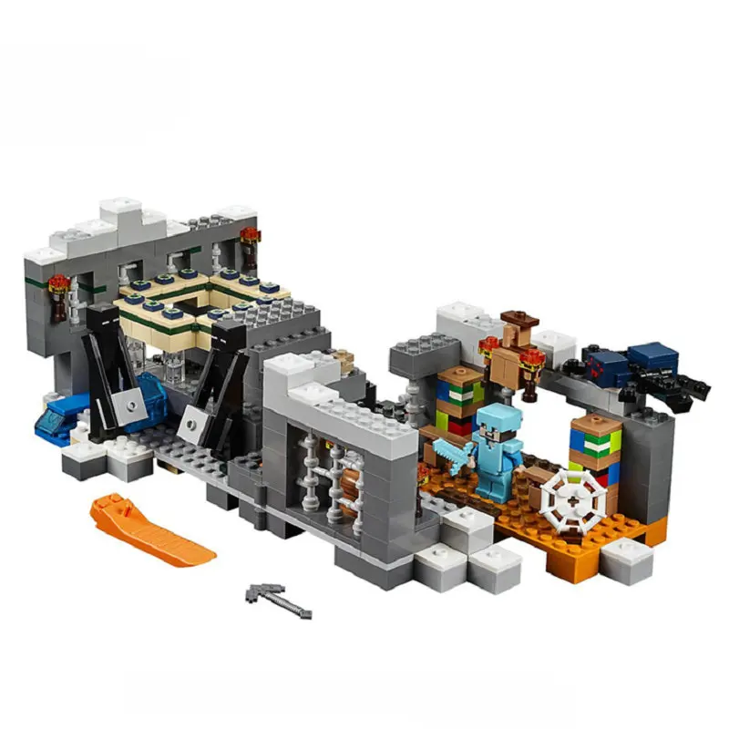 

The End Portal Building Blocks With Steve Action Figures Compatible My World MinecraftINGlys Sets Toys For Children 21124