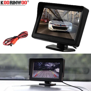 

Koorinwoo Anti Fog HD LED 4.3 Inch Car Monitor With CCD Car Rear View Camera Wireless receiver and transmitter Parking Assist