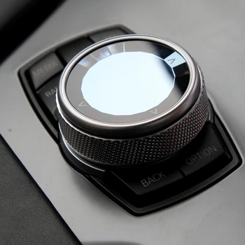 

CIC 7 KEYS Button Auto Crystal Knobs Set Multimedia Idrive Car Accessories Parts Manual Controller Automatical