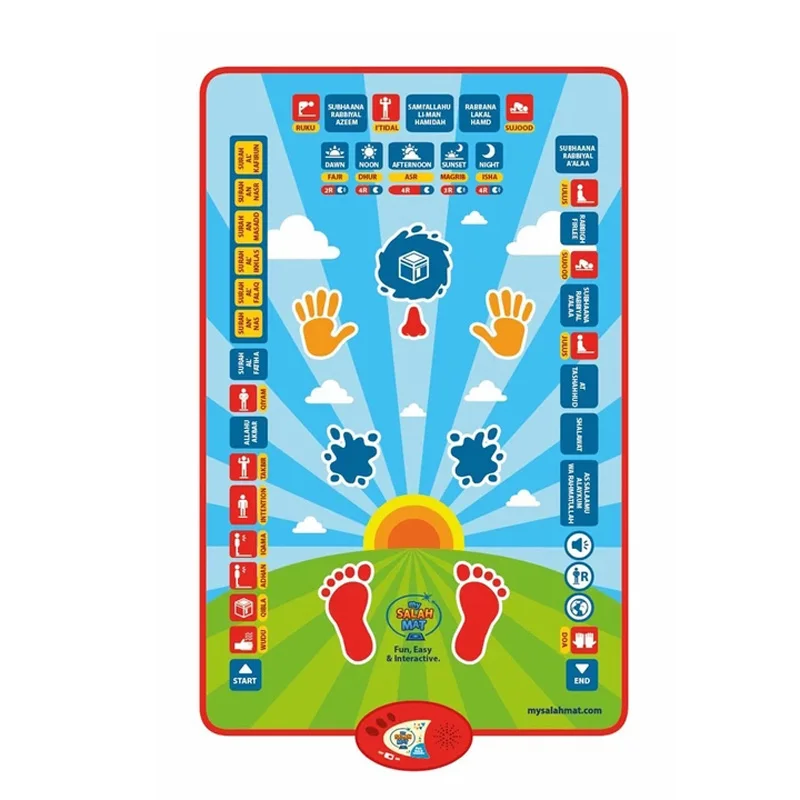 

Digital Prayer Mat for Muslim with Speaker for Learning in Arabic Islamic Qibla Rug