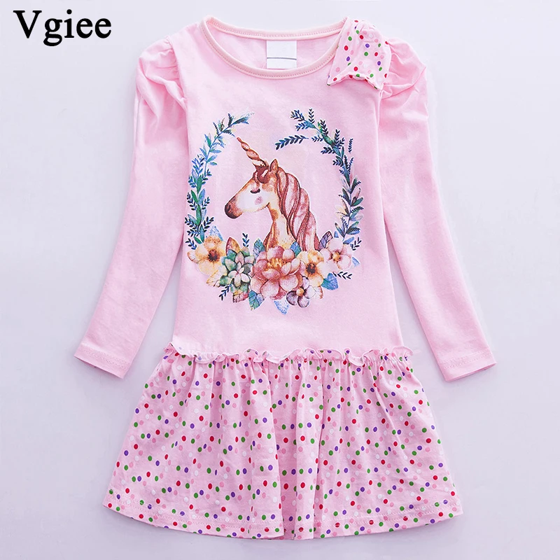 

Vgiee Girls Clothes Children Dresses Girls Spring Summer 2019 Dress for Girls 3 Years Kids Girls Dress Long Sleeve Outfits CC546