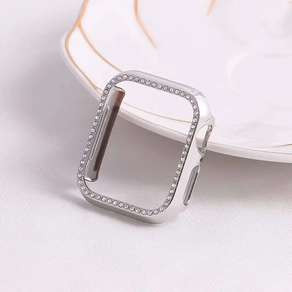 Шикарный чехол для Apple watch 4 band 44 мм 40 мм iwatch корпус 42 мм 38 мм Алмазный протектор экрана чехол бампер часы аксессуары 44