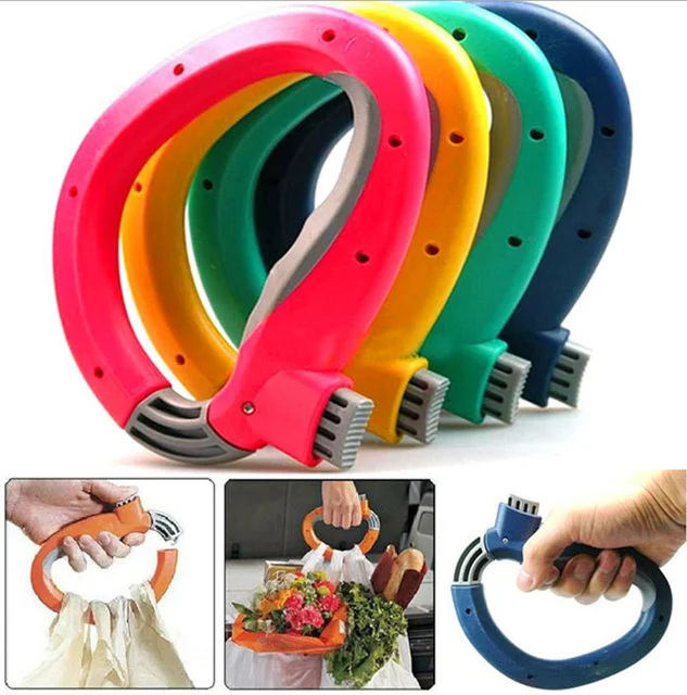 High quality Soft Grip Shopping Grocery Bag Easy Carrier Handle Holder Handle Carrier Tool,Free shipping. 1