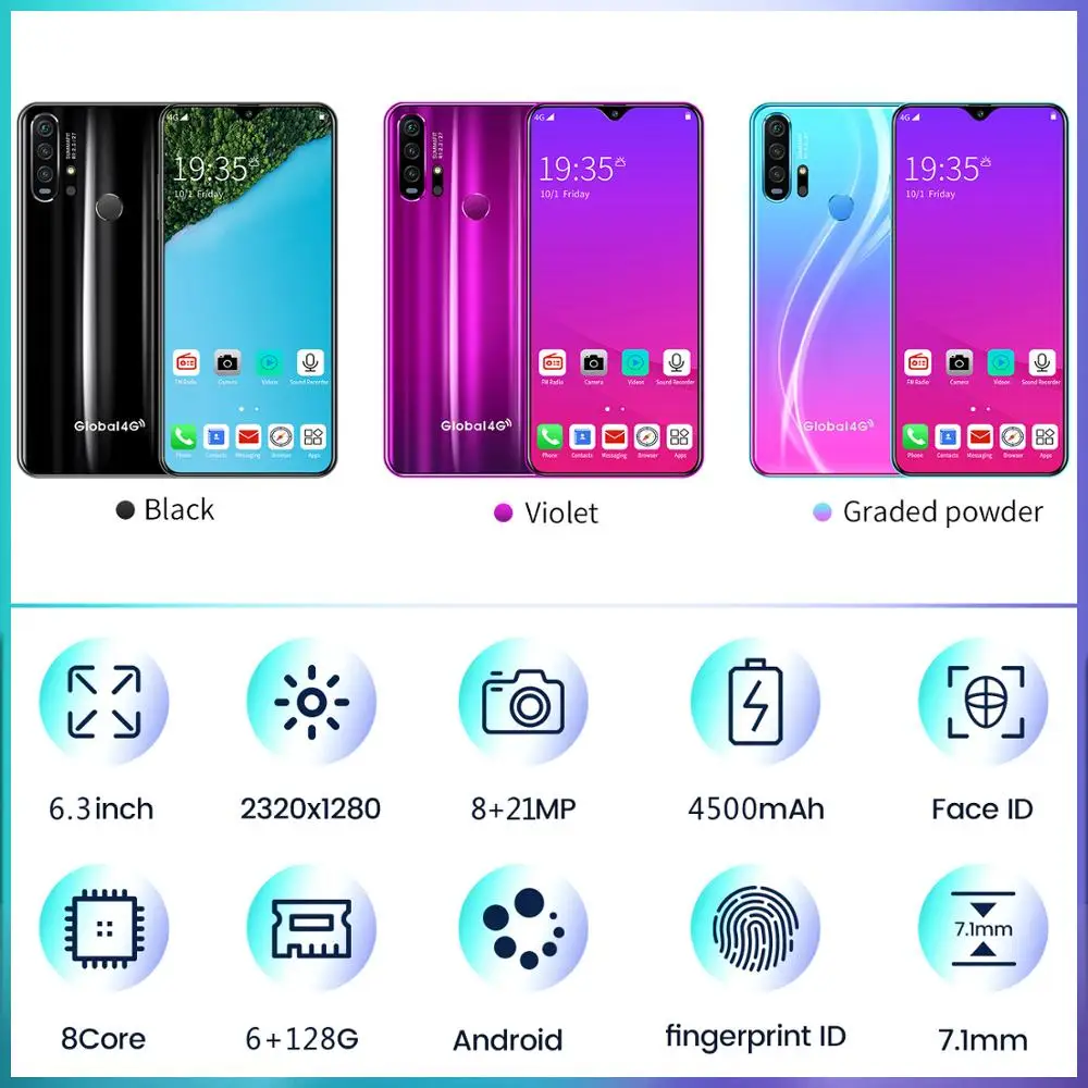 SAILF R30 pro Android Octa Core Mobile Phone 6.3'