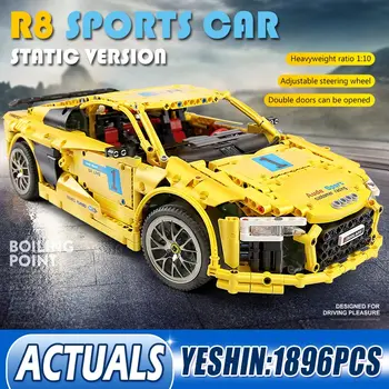 

Mould King Technic Super Car R8 V10 Second Generation Building Blocks Toys DIY Educational Children Birthday Gifts Bricks