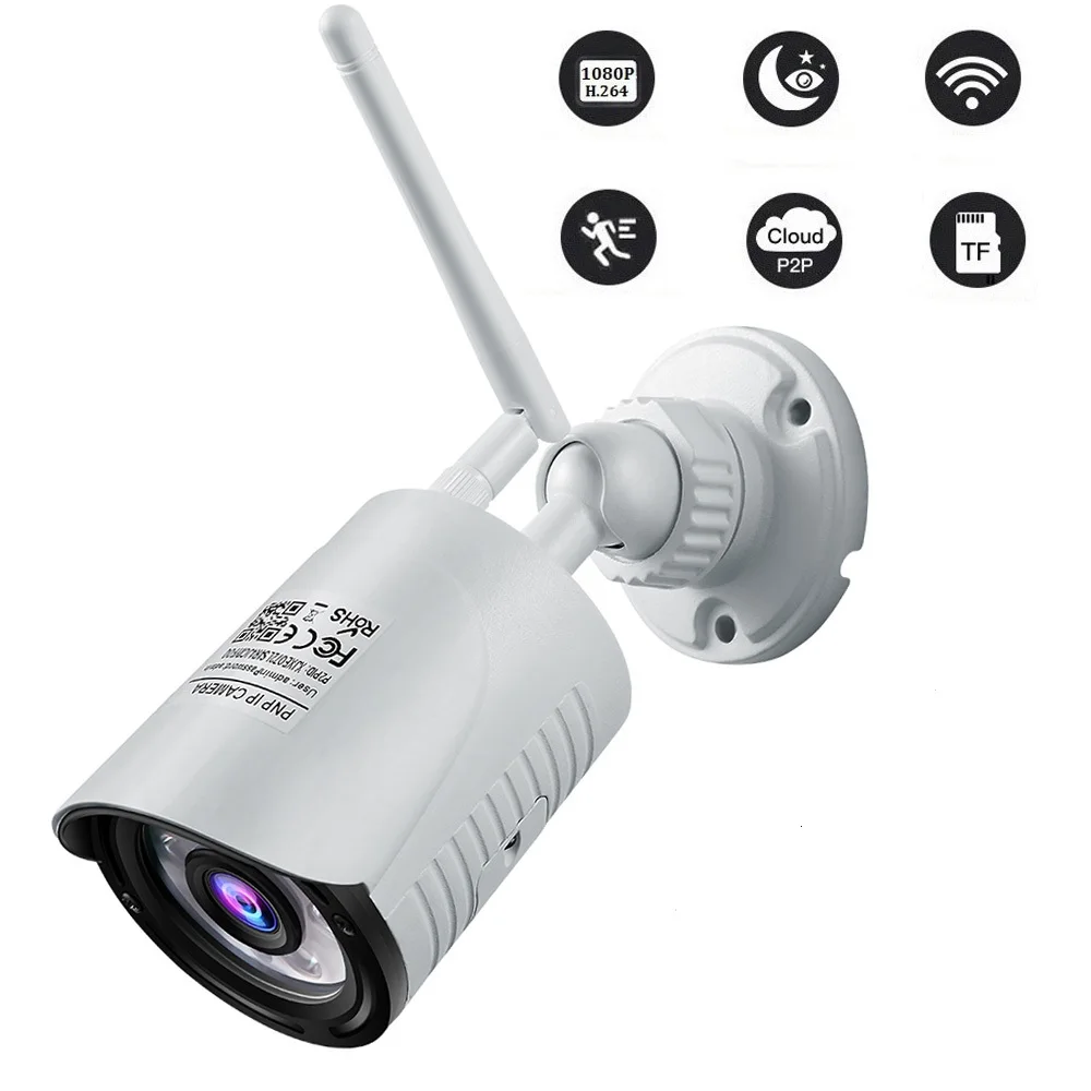 Wanscam K22 HD 1080P 2.0MP Беспроводная ip-камера безопасности Водонепроницаемая камера ночного видения IR-CUT камера наблюдения H.264 цилиндрическая камера