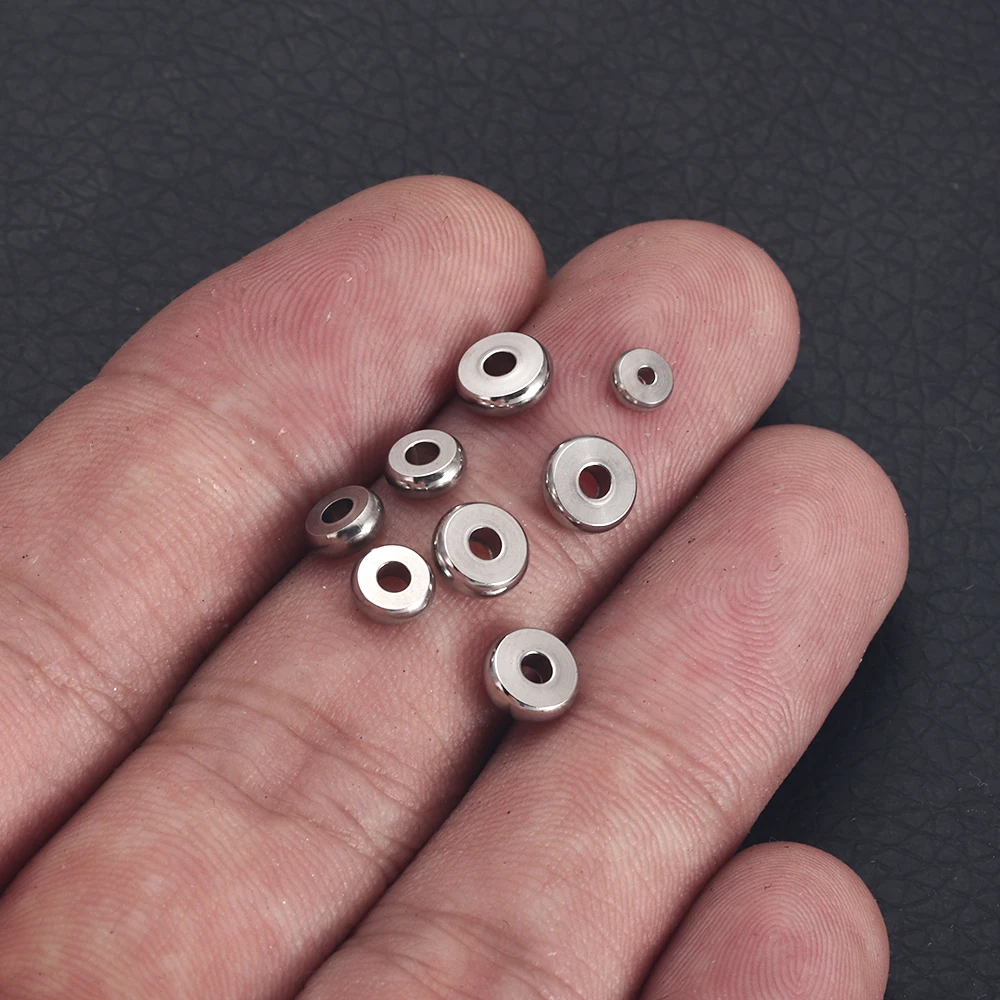 UNICRAFTALE 40 Perline Distanziali In Acciaio Inox - Scanalate A Colonna - Oro E Acciaio - 3,3/5 Mm Foro - Fai Da Te Gioielli