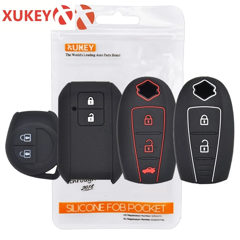 KUNIO Custodia In TPU Per Chiave Auto Suzuki – Compatibile Con Swift, Vitara, SX4, Jimny E Altri – Morbida, Antigraffio, Con Portachiavi (Nero) - 4