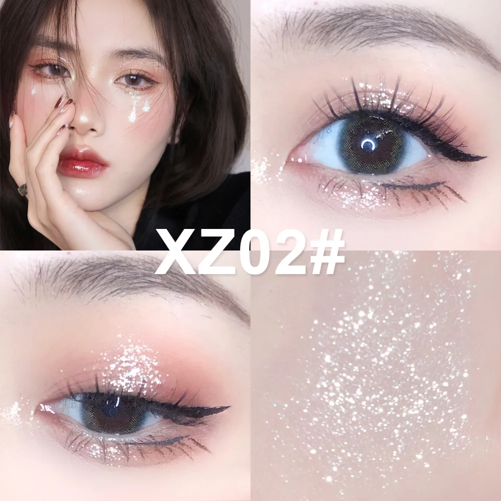 10 Colors Diamond Shining Liquid Eyeliner Pearlescent Glitter Highlight Eye Shadow Liquid Monochrome Lasting Cosmetics Makeup