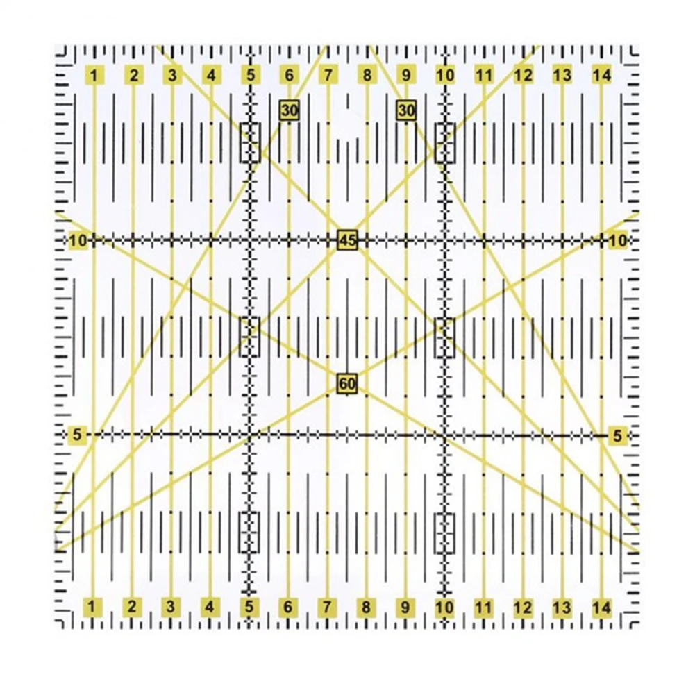 

Cutter Practical Fabric Cutting Thickened Manual Tool Accurate Acrylic Squares Dressmaker Ruler