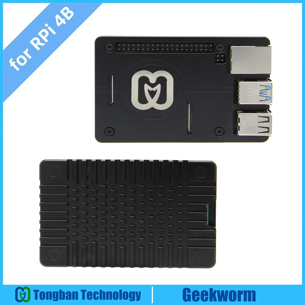 Корпус Пассивного Охлаждения Raspberry Pi 4 ультратонкий металлический корпус из