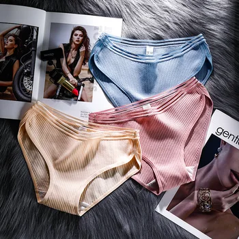

cotton women panties sexy hollow-out seamless briefs set knicker breathable underpants underwear lingerie dropshipping 3 pcs/lot
