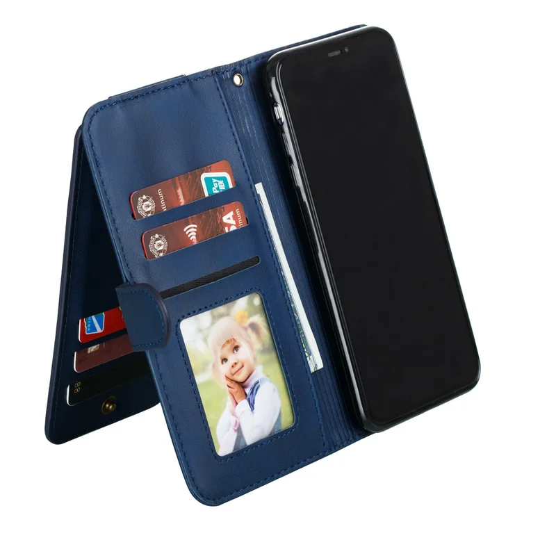Чехлы на застежке-молнии для телефонов Xiaomi mi 9T CC9E A3, Роскошный кошелек, чехол-книжка для Red mi 7A 8A K20 Pro Note 7 8 Pro с карманом для карт