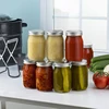 Regular Mouth Mason Jars and Lids for Meal Prep, Food Storage, Canning, Drinking, Dry Food, Spices, Salads, Yogurt（1PCS） 4