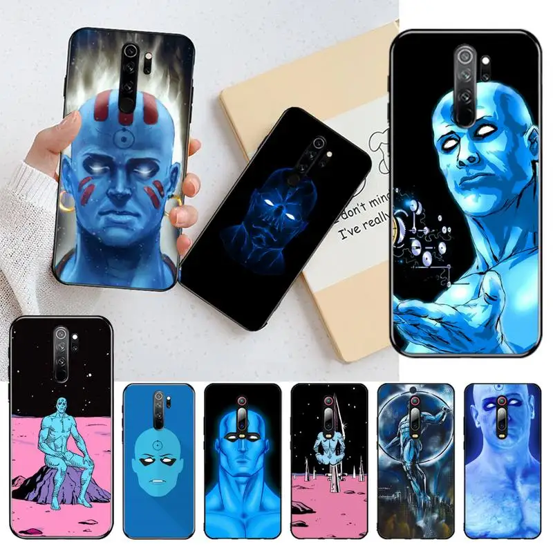 

HPCHCJHM dr manhattan Coque Shell Phone Case for Redmi Note 8 8A 8T 7 6 6A 5 5A 4 4X 4A Go Pro