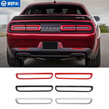 

MOPAI Styling Mouldings for Challenger 2015+ Car Rear Fog Light Lamp Decoration Cover Stickers for Dodge Challenger 2015+