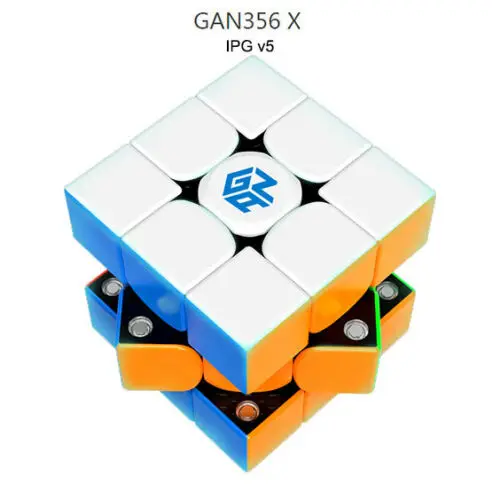 GAN356X IPG V5 Sitckerless 3x3x3 магический кубический переключатель конкурсный скрученный пазл игрушки 1 шт. Магнитный 3x3 скоростной Магнитный куб