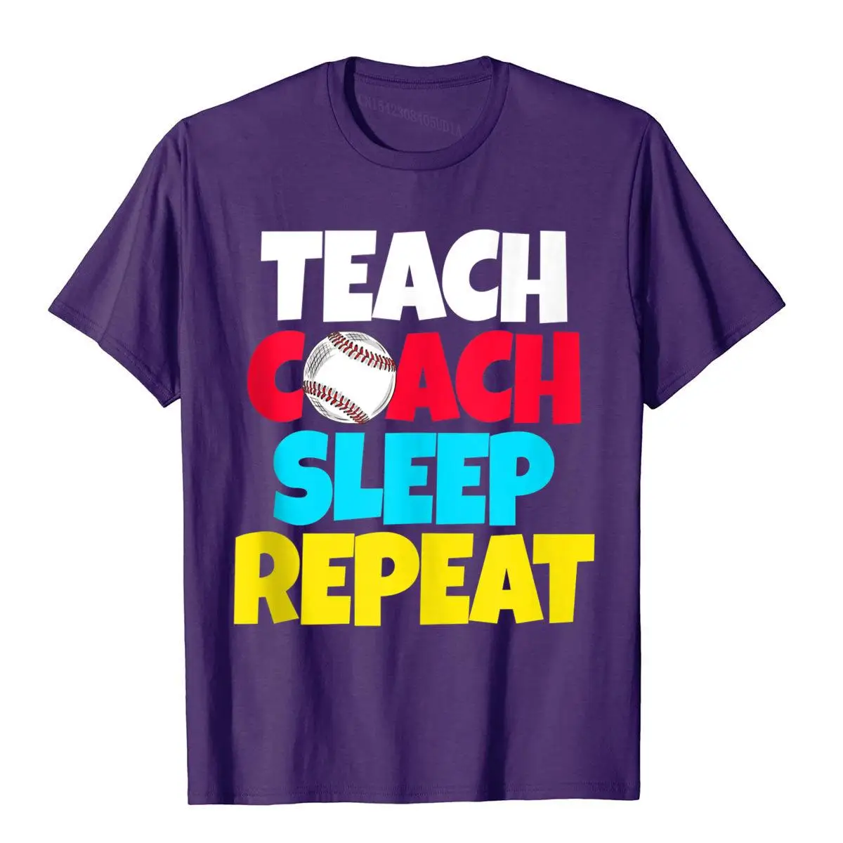 Teach Coach Sleep Funny Baseball Tank Top__B5502purple