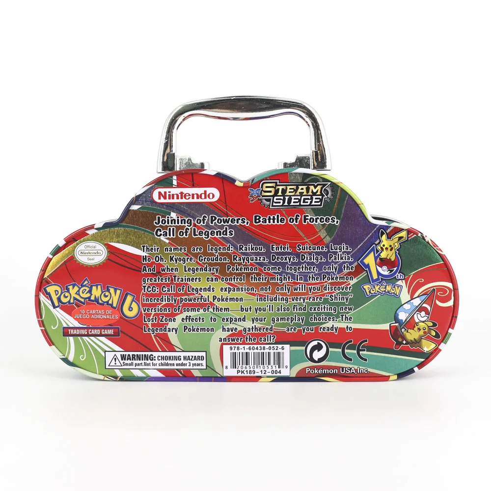 Карточная игра TAKARA TOMY Pokemon, коллекция японских аниме, настольные карты, боевые игрушки, металлическая коробка, 115 карт для детей, подарки