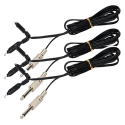 1PCS Black Tattoo Clip Cord Rubber Silicone Phono-plug Cord for Tattoo Power Tattoo Machine Gun Free Shipping