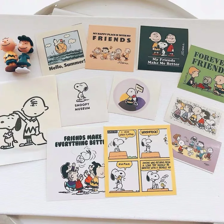 10 шт. Peanuts Rogue Dog Kawaii мультфильм стикер для канцелярских товаров Милая анимация Руководство украшение фото-наклейка для стены девушка наклейка