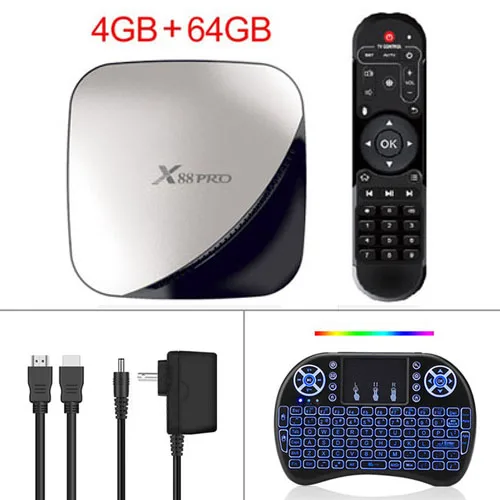 Android 9,0 Smart tv BOX RK3318 4G DDR3 64G EMMC rom телеприставка 4K 3D H.265 2,4G& 5G Wifi медиаплеер ТВ приемник play store - Цвет: 4GB 64GB I8 B