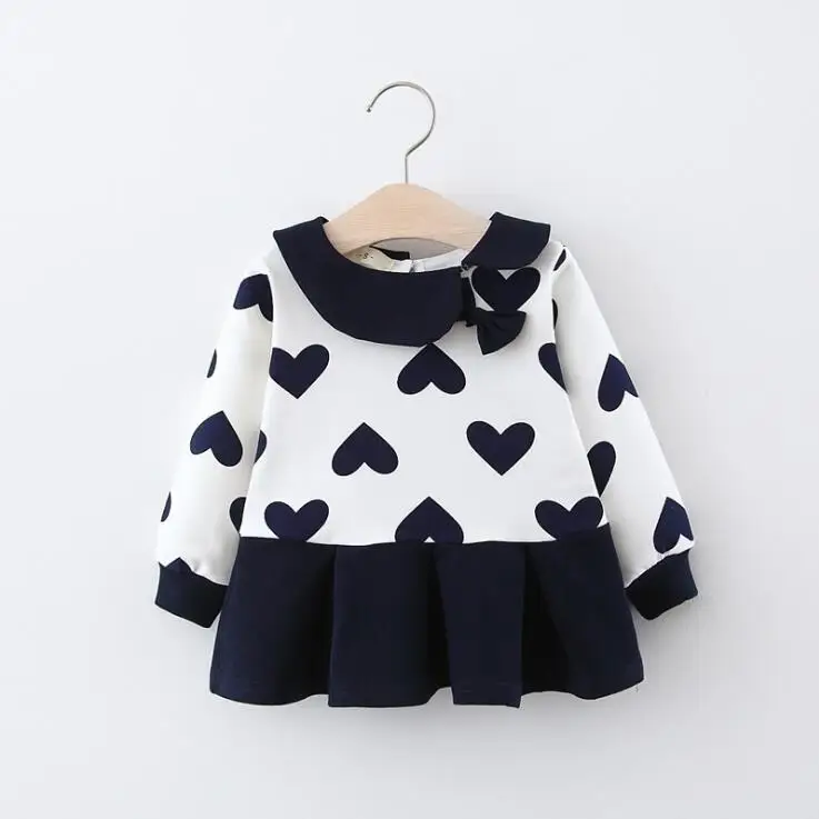 12.10th/платье для маленьких девочек с принтом «любовь» Одежда для маленьких девочек новое поступление детских платьев на рост от 73 до 100 см Весна г