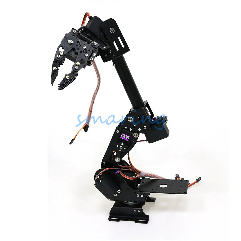 Smart Robot Arm Robotic Gripper with Metal Tank Chassis WiFi/Bluetooth/Handle Control for DIY RC Robot Model Kit