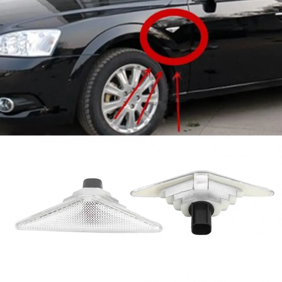 

2pcs Turn Signal Light Housing Fender Lamp Bulb Leaf Fit for Ford Mondeo 2000 2001 2002 2003 2004 2005 2006 Car Accessories
