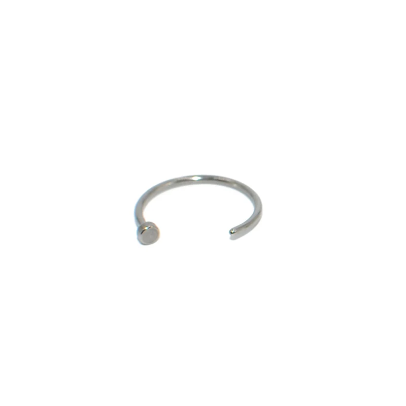 Silver 1 PC 316L хирургическая сталь поддельная перегородка кольцо в нос серебро золото Зажим для тела обруч для женщин перегородка пирсинг клип ювелирные изделия подарок 20 г - Окраска металла: Silver 1 PC