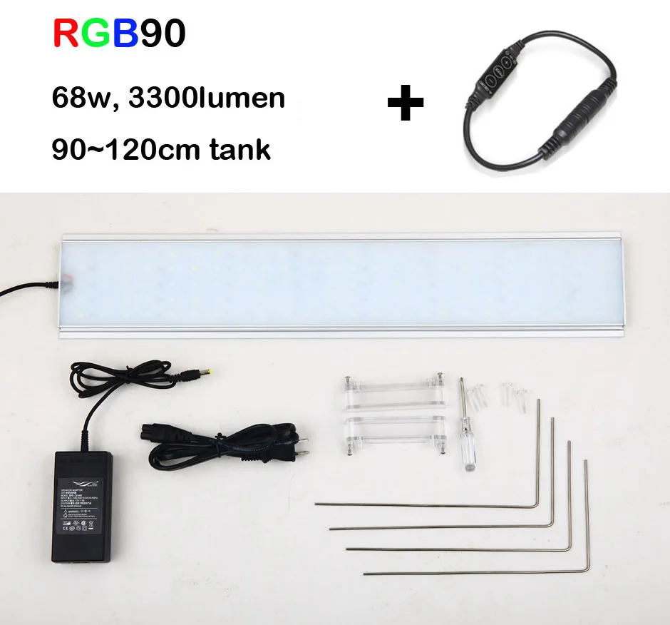RGB90 free dimmer Chihiros RGB серия водная Светодиодная лампа для роста растений стиль ada водяное растение для аквариума аквариум полный спектр восхода и заката приложение - Цвет: RGB90 free dimmer