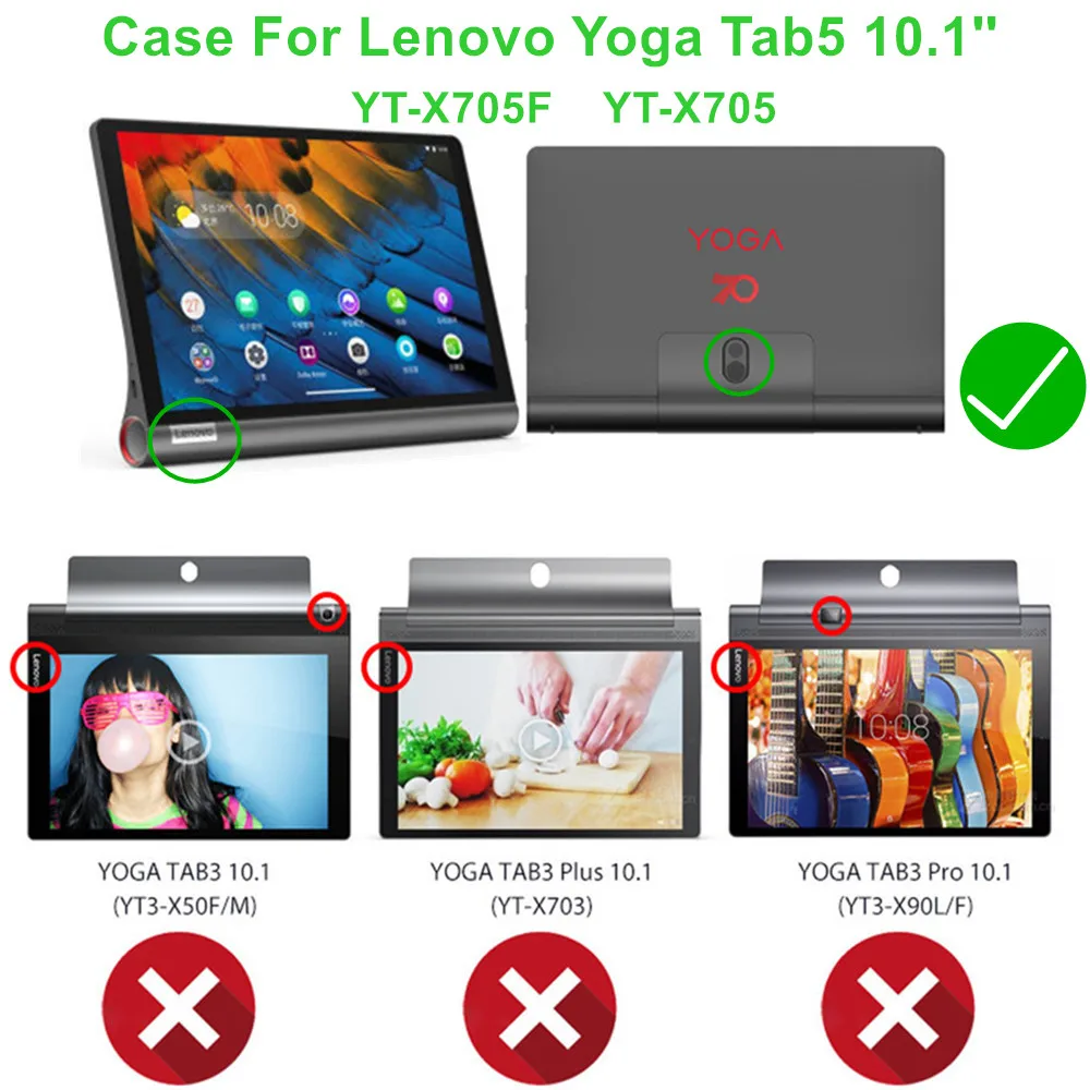 Мягкий силиконовый чехол для Lenovo Yoga Tab 5 YT X705F защита всего тела Smart X705|Чехлы