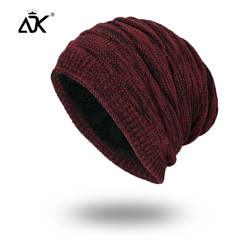 Вязаные шапки, зимние толстые шапочки, мягкие теплые уличные, Gorros, Повседневные Удобные шапки, мужская шапка, эластичная Beaine