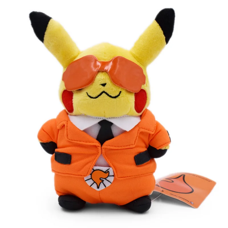 6 стилей Peluche Pikachu cosplay Team Rocket Magma Aqua Galactic блики плазмы Мягкие плюшевые Мультяшные Куклы Детские Подарочные игрушки 20 см - Цвет: Flare