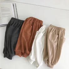 Г.; детская одежда; стиль; весенняя одежда для малышей; шаровары с карманами; брюки; модные повседневные брюки для девочек