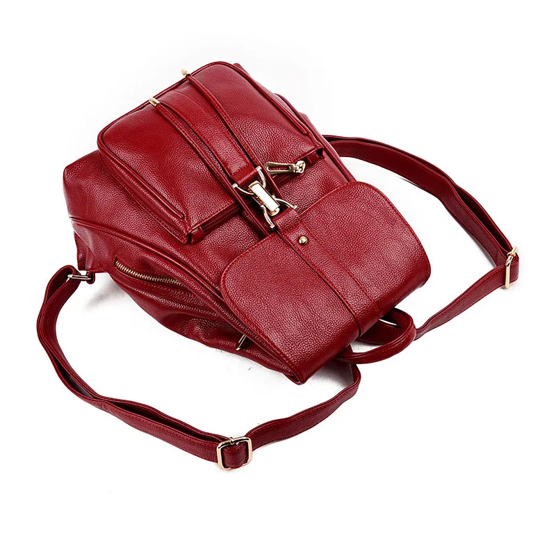 

Backpack Women's 2019 New Style Casual WOMEN'S Fashion Handbag Travel Versatile Trendy Bag College Style School Bag Large Small